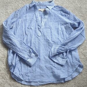 LOFT Blue Striped Men's Shirt
